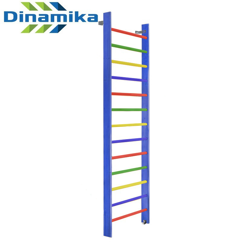 Стенка гимнастическая 2800х800 (массив.сосна) Цветная